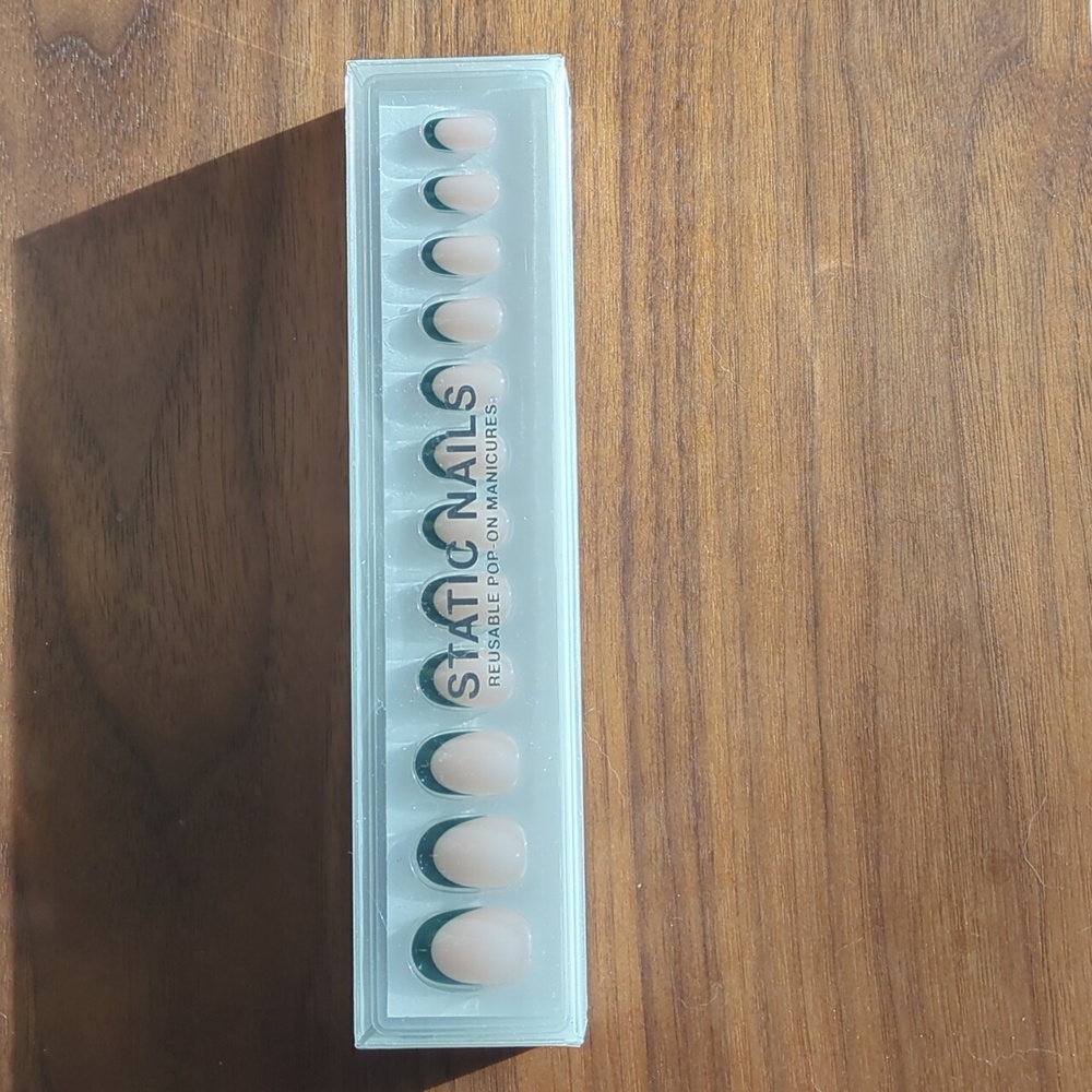 3/$36 New In box Static Nails Soho French Round Press-On Nails